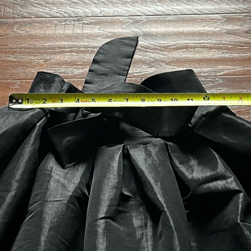 Haute Monde - Black High Low Skirt with Bow "Belt" - Picture 10 of 13